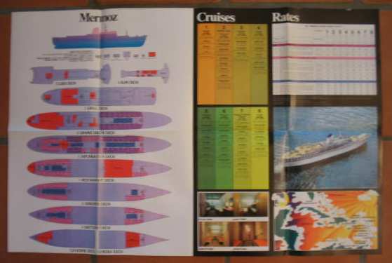 MERMOZ (Paquet) Large DECK PLAN  